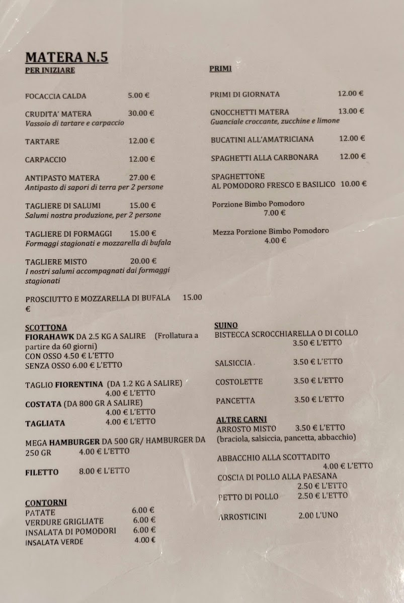 Menu Braceria Matera N5-3
